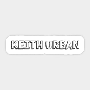 Keith Urban <//> Typography Design Sticker